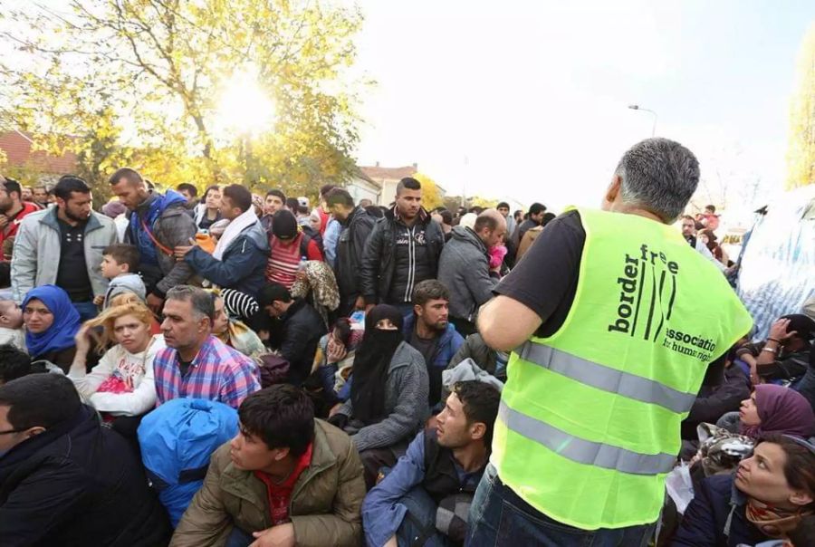 Flüchtlinge in Serbien.