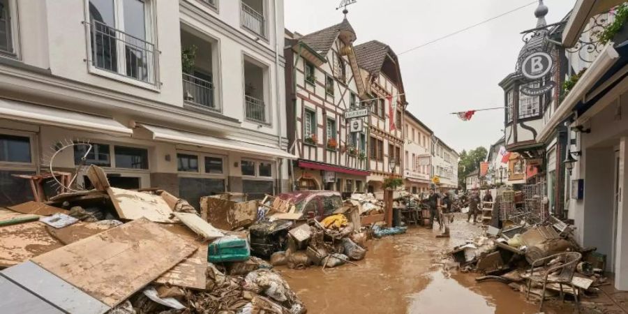 Hochwasserschäden in Bad Neuenahr-Ahrweiler. Foto: Thomas Frey/dpa