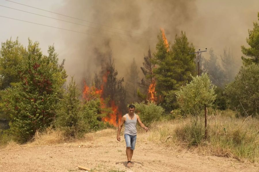 Noch immer wütet das Feuer auf der zweitgrössten griechischen Insel.