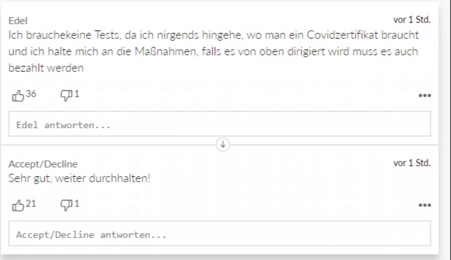 Edel geht einfach nirgends hin, wo es ein Covid-Zertifikat braucht.