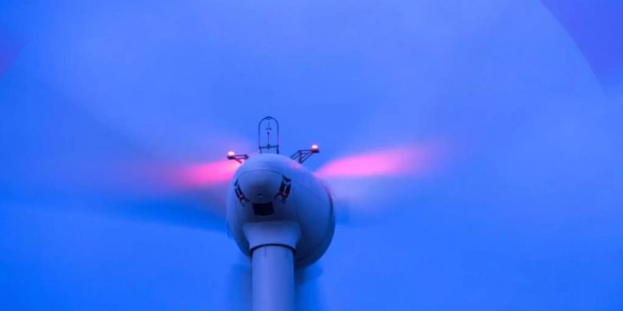 Windkraftanlagen drehen sich vor Sonnenaufgang in einem Windpark. Foto: Jens Büttner/dpa-Zentralbild/dpa