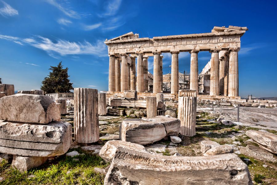 Akropolis und Parthenon.