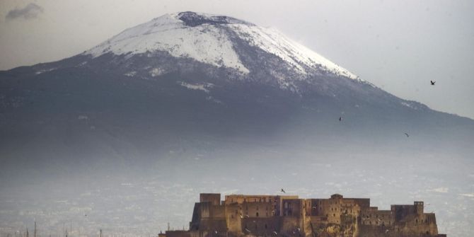 Vesuv Italien Schnee