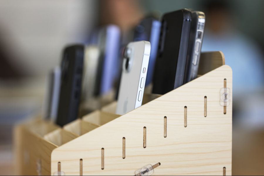 Smartphones Holzkiste Sunrise