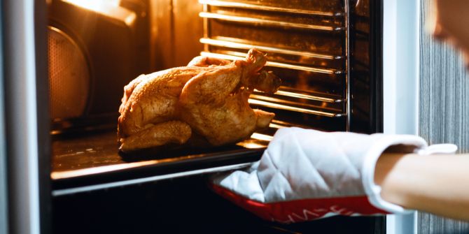 Geflügel im Ofen