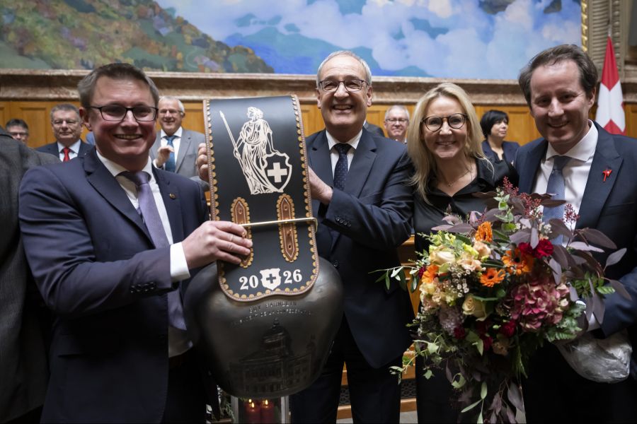 Guy Parmelin Bundespräsident Trychle