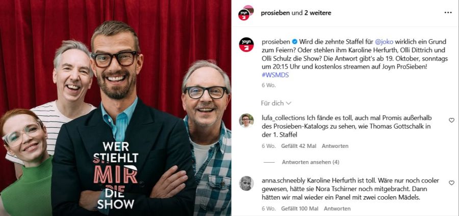 wer stiehlt mir die show