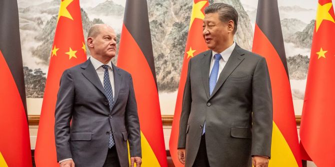 Olaf Scholz und Xi Jinping