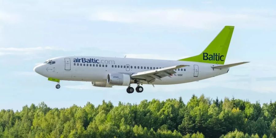 Die lettische Fluggesellschaft Air Baltic führt Flüge für die Swiss durch.