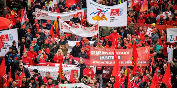 Warnstreik IG Metall Bayern