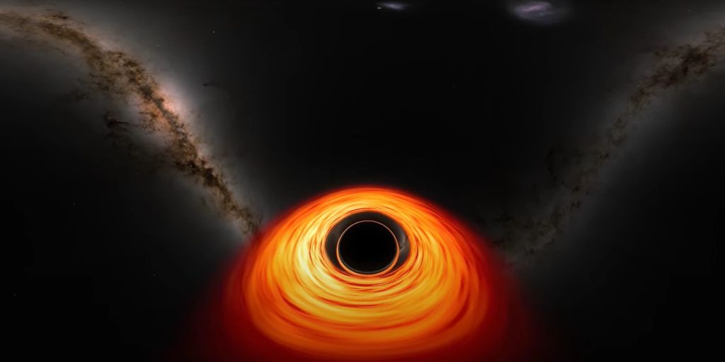 NASA simulates falling into a black hole