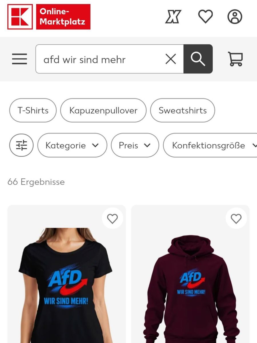 Inzwischen hat der Händler die Artikel jedoch entfernt.