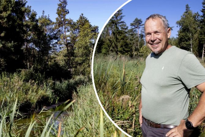 Stephan Steger kennt das Hudelmoos wie seine Westentasche – seit 2003 ist er vor Ort als Reservatspfleger des Kantons tätig.⋌ Fotos: dag