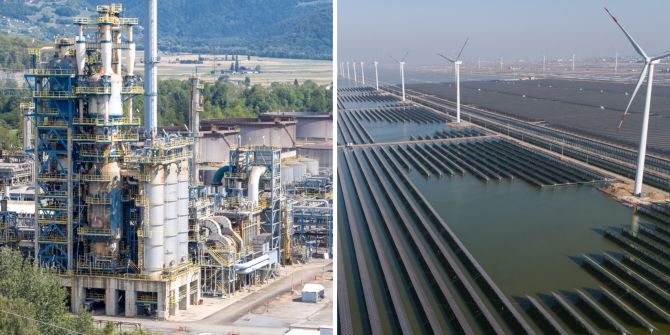 Energieverbauch fossil erneuerbar