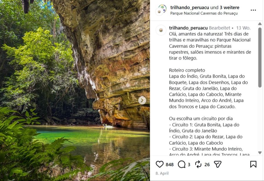 Nationalpark Cavernas do Peruaçu (Brasilien).