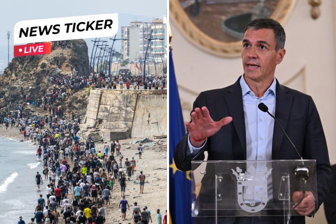 Ceuta Spanien Pedro Sanchez