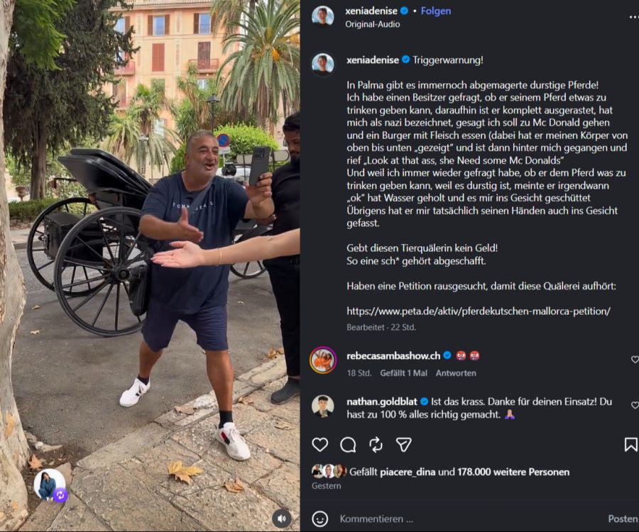 Der Grund für die Attacke? Die junge Frau bat den Mann, seinen Pferden Wasser zu geben.