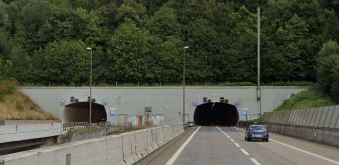 Das Portal des Bareggtunnels in Baden. bareggtunnel baden
