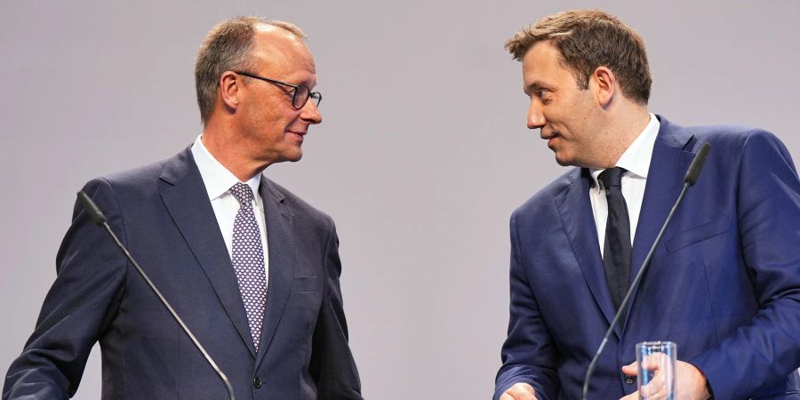 bundestag Merz Klingbeil