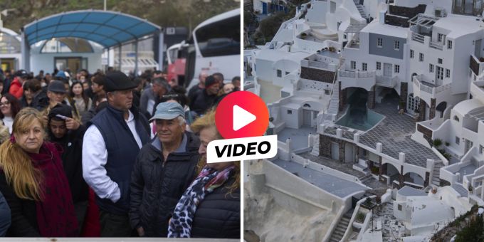 Massen-Flucht - Angst auf Santorini – es bebt alle zehn Minuten