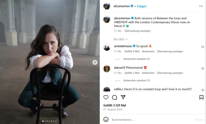 Alice Merton fordert eine Million Schadenersatz. sängerin