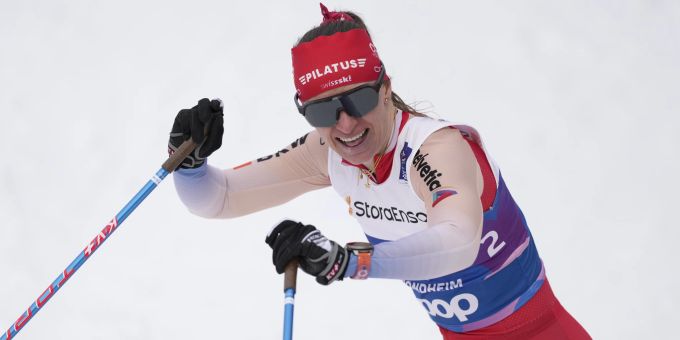 Nadine Fähndrich holt mit Anja Weber an der Nordischen WM die Bronze-Medaille. Nadine Fähndrich Ski-WM