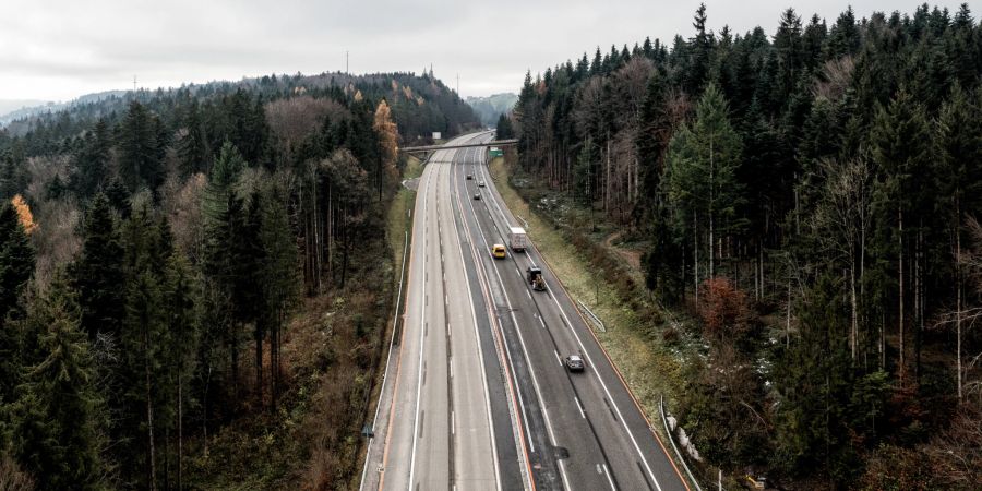 A6 zwischen Thun-Süd und Spiez