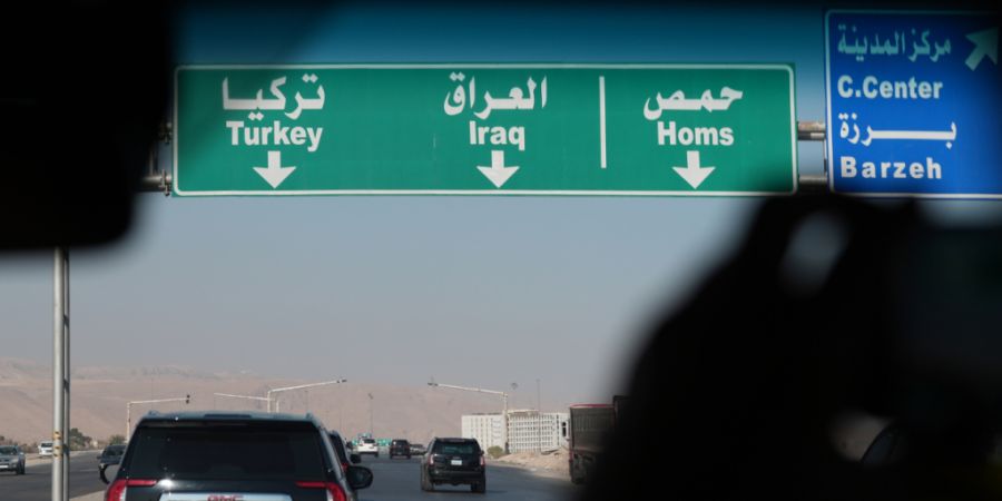 ARCHIV - Autobahn in Syrien. Foto: Marcus Brandt/dpa/Archivbild