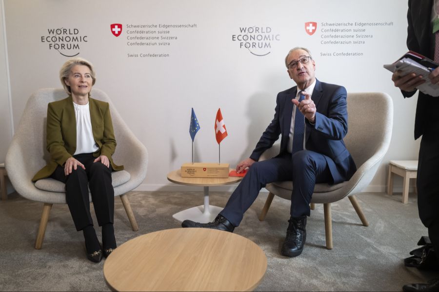 Parmelin brachte das Thema auch persönlich bei EU-Kommissionspräsidentin Ursula von der Leyen zur Sprache. (Archivbild)