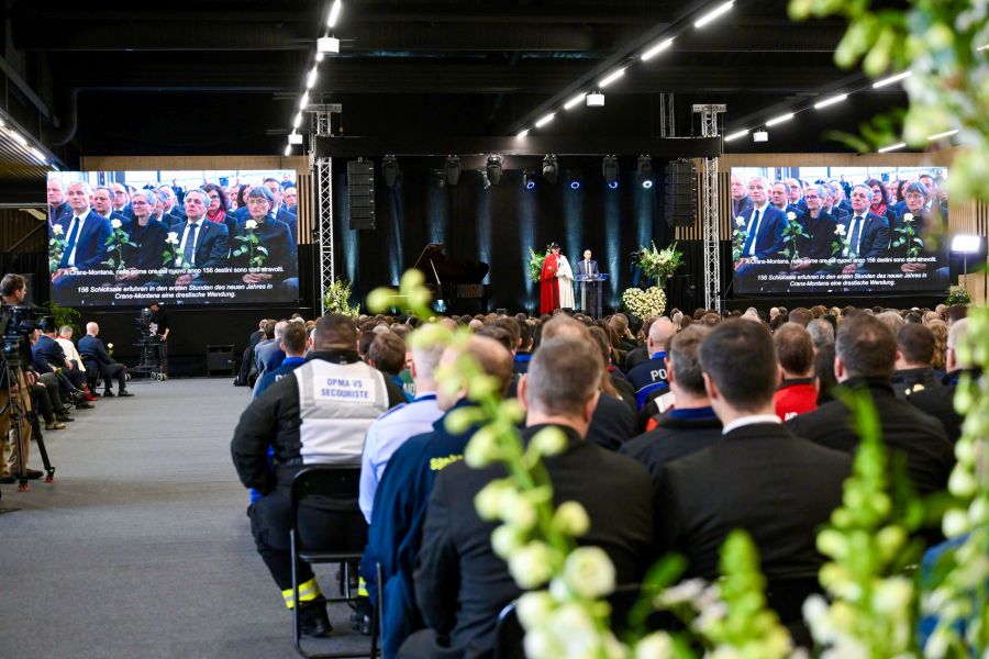 Am nationalen Gedenktag zu Crans-Montana nahmen Staats- und Würdenträger aus ganz Europa teil.