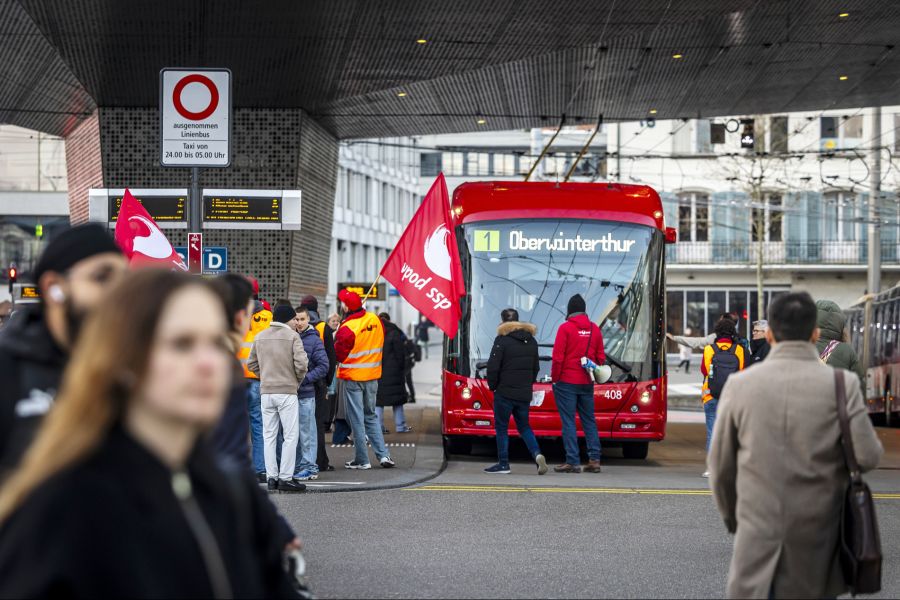 Am vergangenen Dienstag streikten beispielsweise Busfahrer in Winterthur