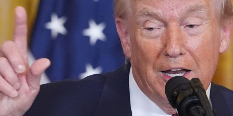 US-Präsident Donald Trump spricht während einer Veranstaltung über Kohlekraft im East Room des Weißen Hauses. Foto: Evan Vucci/AP/dpa