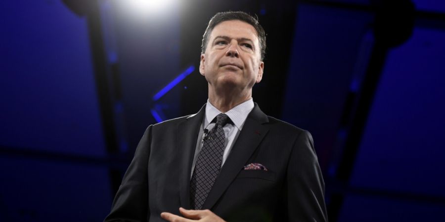 ARCHIV - 05.06.2018, Kanada, Ottawa: James Comey, ehemaliger FBI-Direktor, spricht auf der Konferenz Canada 2020. Foto: Justin Tang/The Canadian Press/AP/dpa