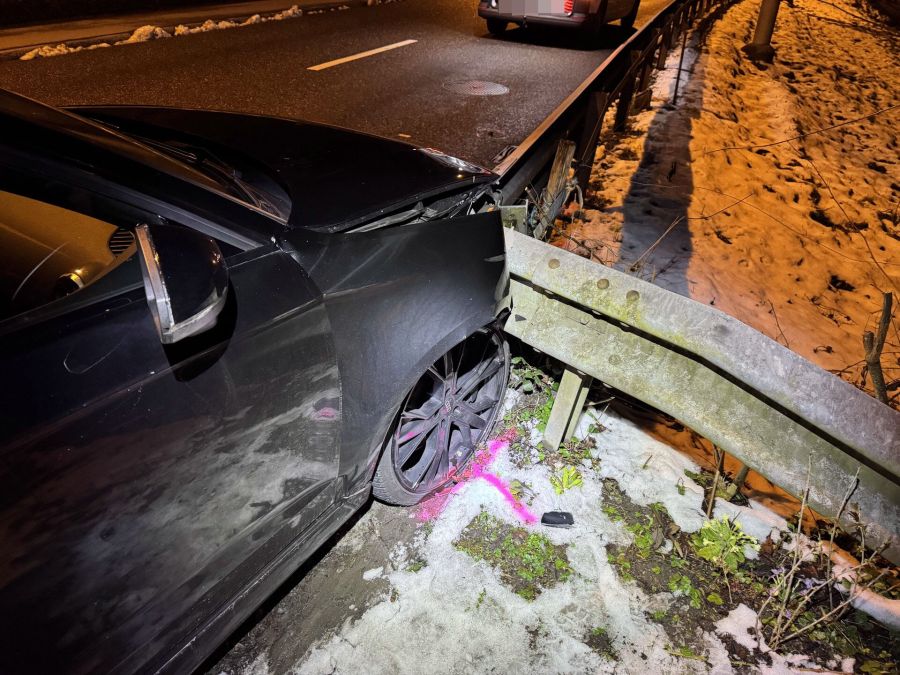 Beim Unfall entstand Sachschaden.