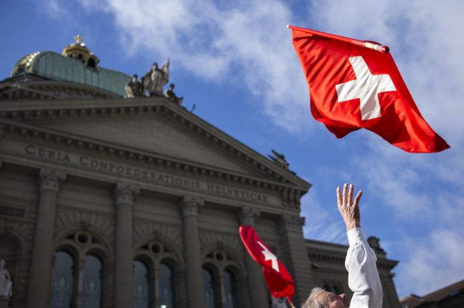 Bauern Bundesplatz Fahne