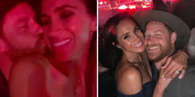 Prinz im Cowboy-Look - Meghan und Harry schmusen bei Konzert-Date Prinz im Cowboy-Look - Meghan und Harry schmusen bei Konzert-Date