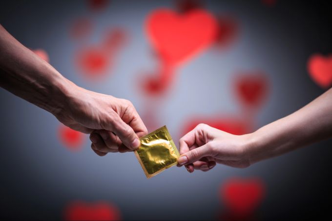 Nur geschützer Sex ist sicher. Sex