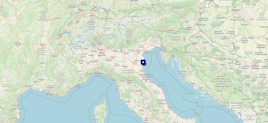Karte Italien Badeort gestorben