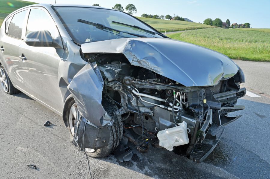 Beim Unfall entstand Sachschaden.