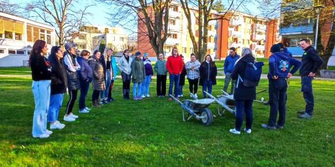 An der Schule Feld entsteht ein neuer Spiel- und Pausenplatz. Spielplatzbau