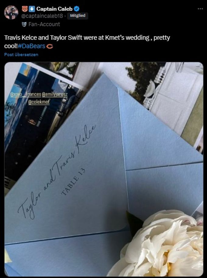 Fans glauben, Hinweise zu erkennen, dass Taylor Swift Travis Kelce bereits geheiratet hat. Taylor Swift Travis Kelce