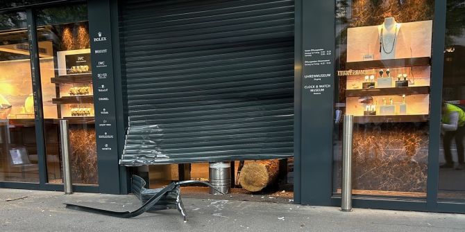 Schmuckgeschäft Zürich Einbruch