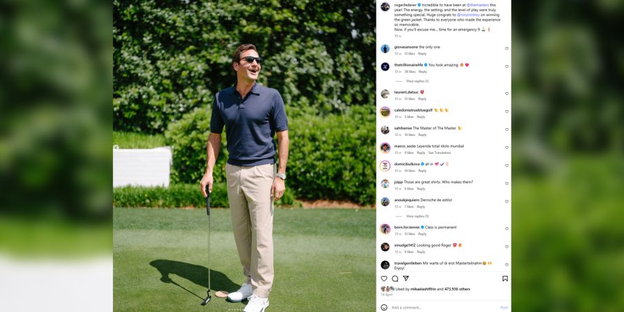 Roger Federer Golf