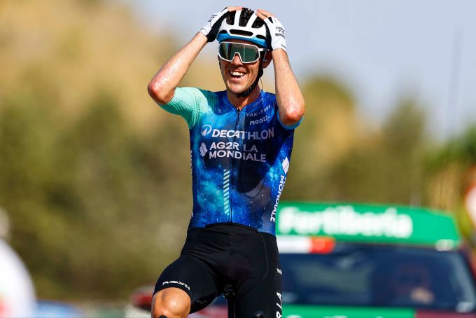 Ben O'Connor konnte seinen Tagessieg an der Vuelta selbst kaum glauben. Ben O'Connor Vuelta