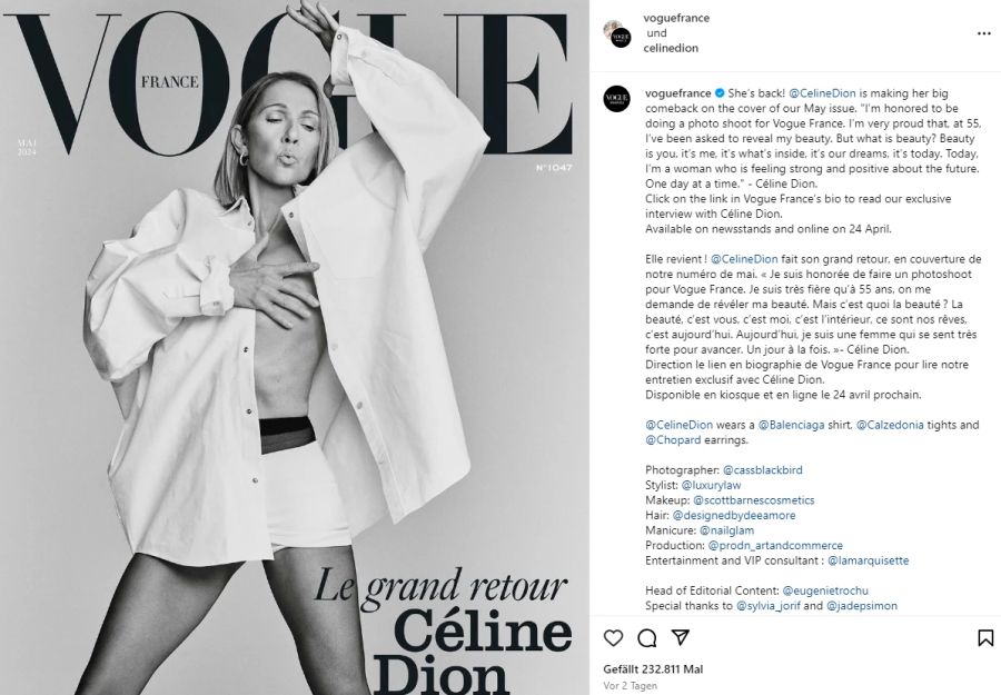 Céline Dion Vogue