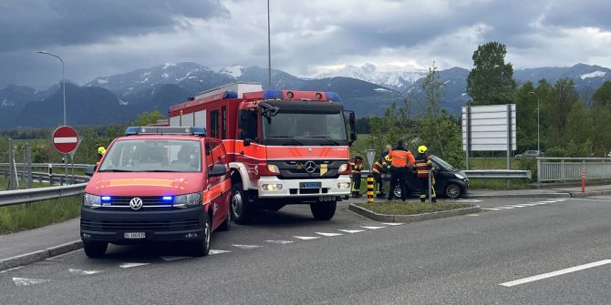 Fahrzeugbrand in Oberriet.