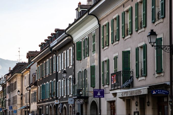 Carouge versprüht italienischen Charme. Carouge bei Genf