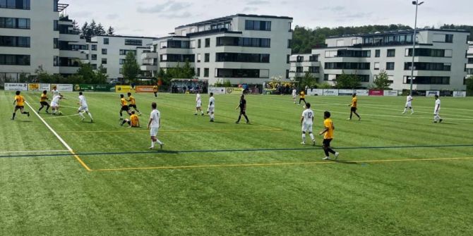 FC Küsnacht im Spiel gegen den FC Unterstrass 2