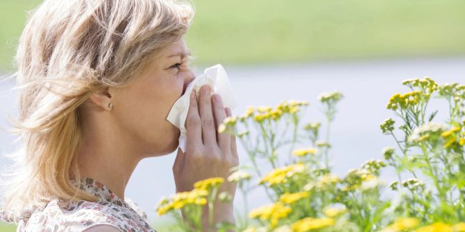 Pollen, Frau, Allergie.