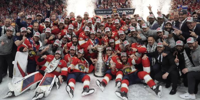 Die Florida Panthers gewinnen zum ersten Mal den Stanley Cup. NHL